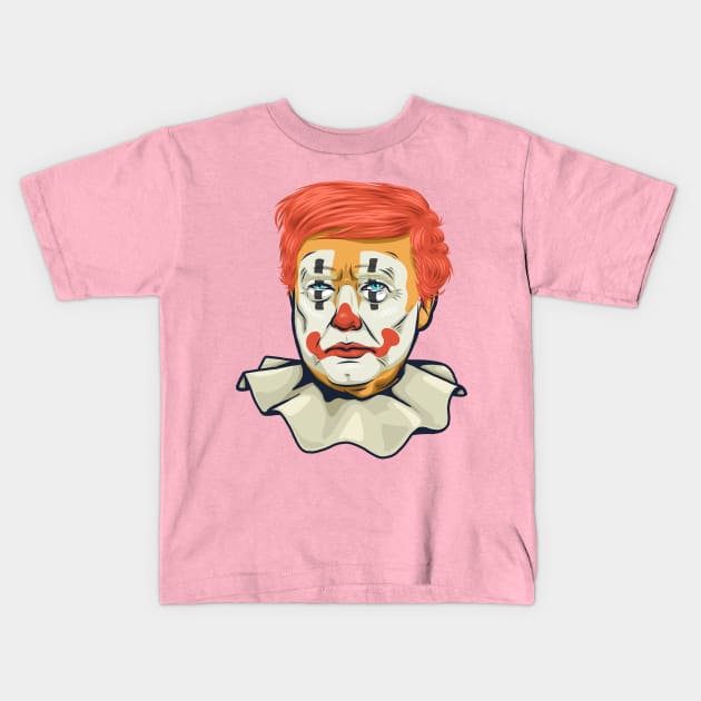 Trump Clown Kids T-Shirt by Ronlewhorn Industries